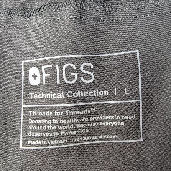 FIGS Technical Collection Men's Black Tansen Jogger Scrub Pants Size Large - Picture 11 of 12